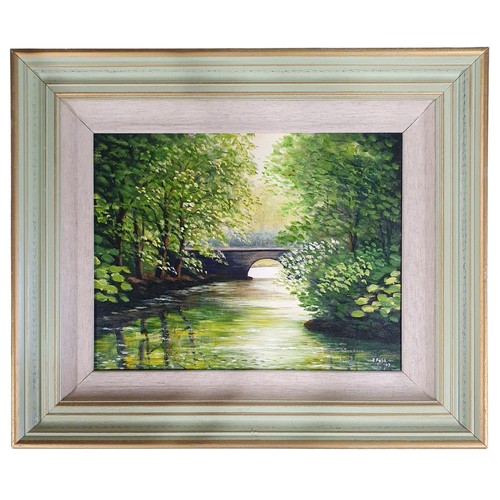 3 - Frank Feld , an Oil on Canvas of a Galway River scene ''Ballinahinch River''. Signed and dated LR F ... 