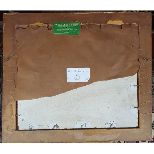 12 - A 19th Century Oil on Board of an African scene. No apparent signature. H 27 x 36 cm approx.