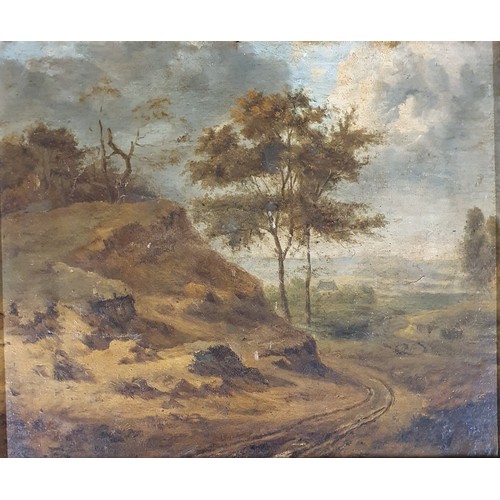 12 - A 19th Century Oil on Board of an African scene. No apparent signature. H 27 x 36 cm approx.