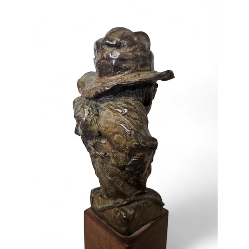 19 - A Limited Edition Bronze Figure of 'One Eyed Roy'.  5/100 with makers stamp to the back. H 26 cm app... 