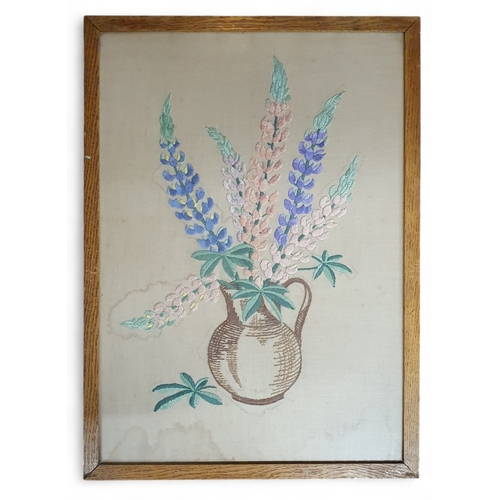 138 - Two Needlework Panel Pictures.