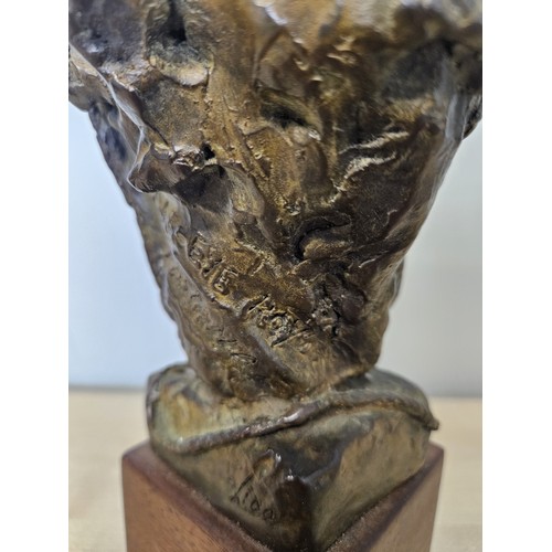 19 - A Limited Edition Bronze Figure of 'One Eyed Roy'.  5/100 with makers stamp to the back. H 26 cm app... 