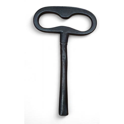 406 - A rare working 19th Century cast Iron Spit roast with Brass mechanism.