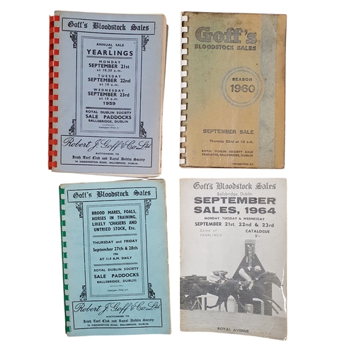 11 - A group of Goff's Bloodstock sale books.
