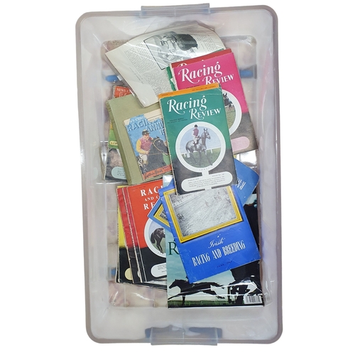 36 - A good quantity of Racing review and other volumes from various years.