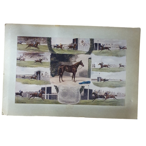 52 - A good quantity of Photographic Prints on corriboard of Lester Piggott and Pretty Polly.