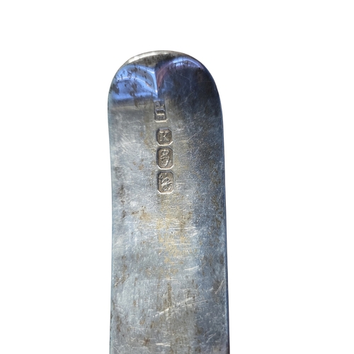 371 - A large Irish Silver basting Spoon John Power 1804.