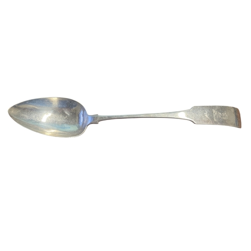 371 - A large Irish Silver basting Spoon John Power 1804.