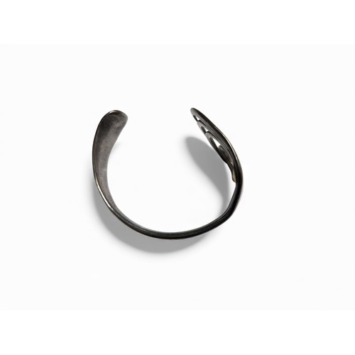 385 - A very unusual London Silver Bangle made from a fork