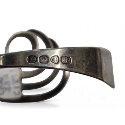 385 - A very unusual London Silver Bangle made from a fork