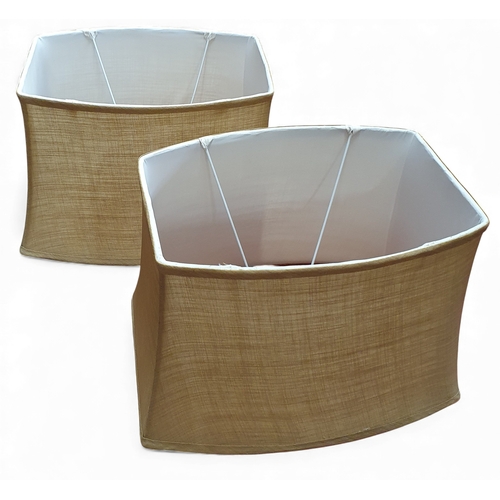 502 - A really good pair of beige ground Ceramic Table Lamps of large size with Fleur de Lis style embosse... 