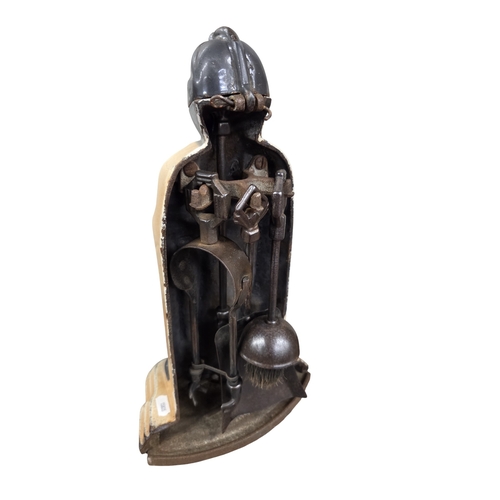 379 - A Bamboo/Wicker stick Stand along with a companion set.