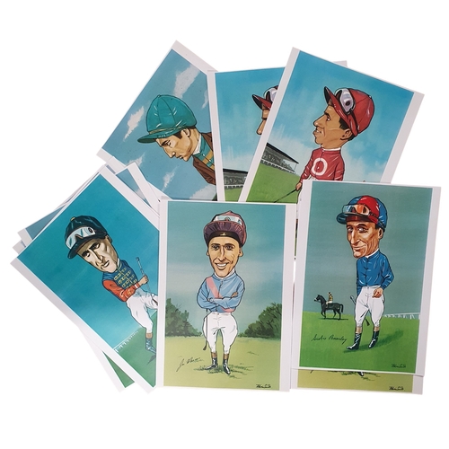 43 - A quantity of Lester Piggott scrap folio pages and a scrap book.