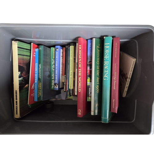 95 - A quantity of Racing Books from various authors and dates in three crates.