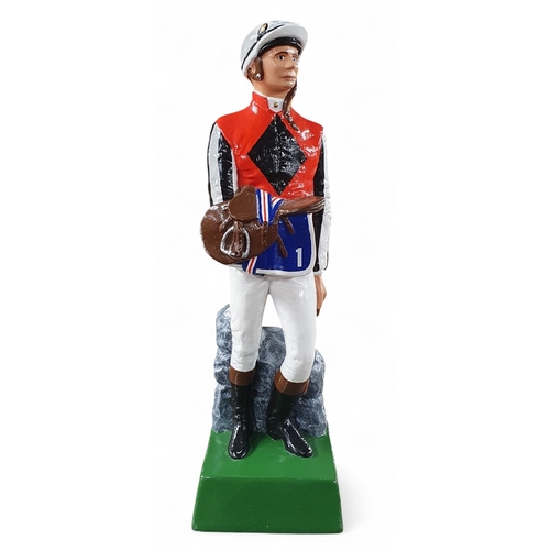96 - A tall figure of a Jockey. H 31 cm approx.
