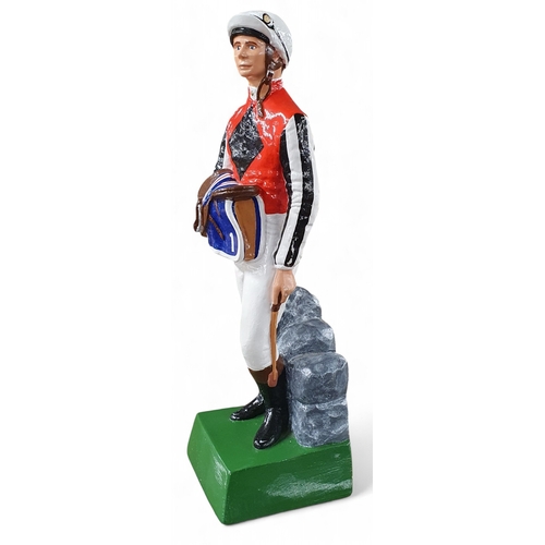 96 - A tall figure of a Jockey. H 31 cm approx.