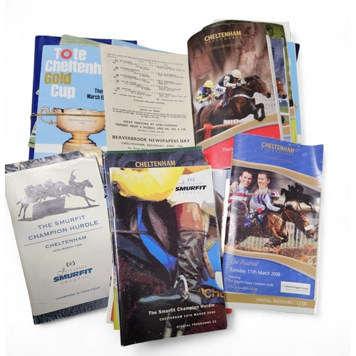 112 - A large quantity of Racing Programmes relating to Cheltenham.