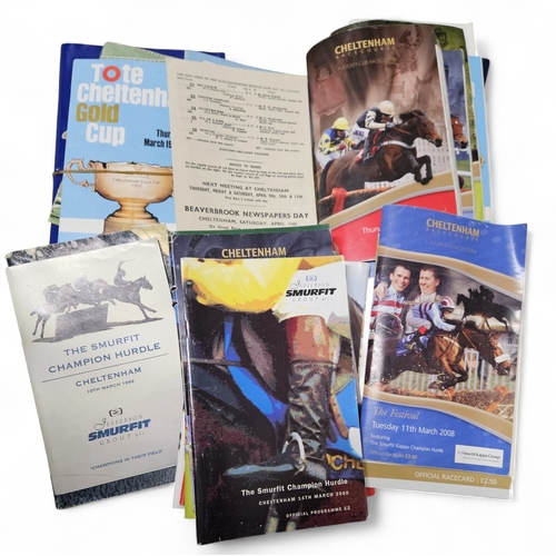 112 - A large quantity of Racing Programmes relating to Cheltenham.