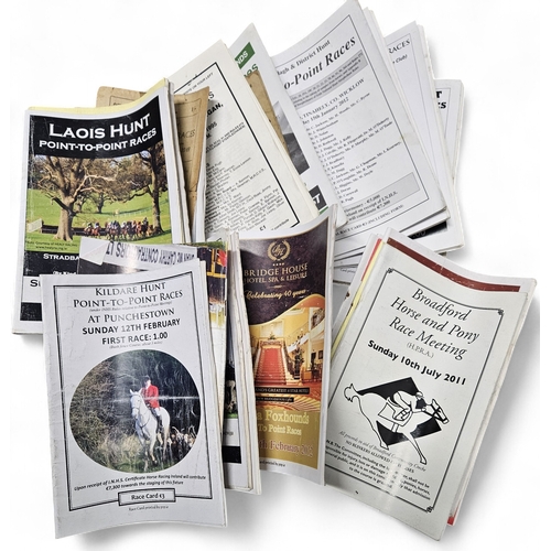 114 - A large quantity of Racing Programmes relating to Irish Point to Point's.