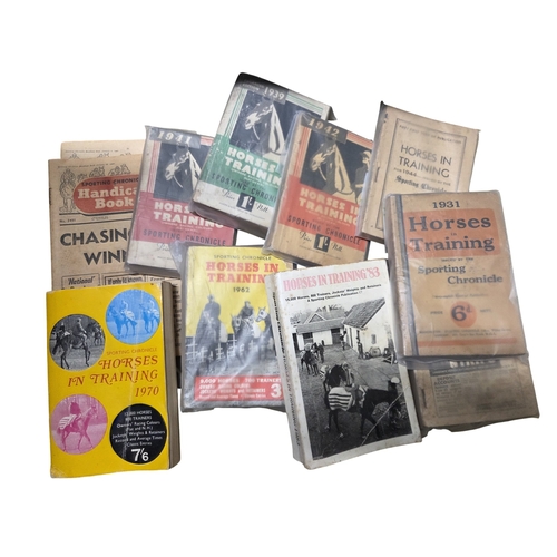 224 - A quantity of Horse in Training Books along with other publications.