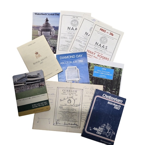 225 - A good quantity of Race day Cards from York where Ribero won, Cheltenham 1983 where Dawn Run was sec... 