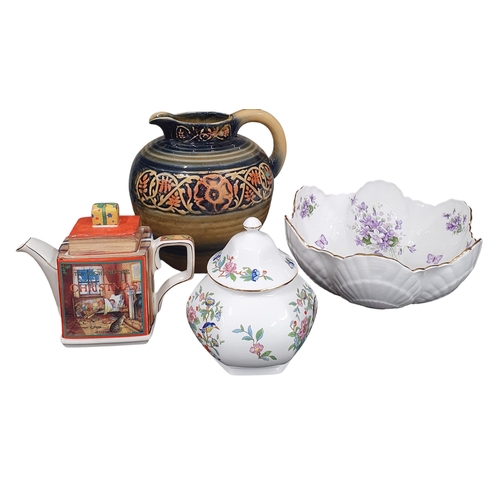 446 - A good quantity of Ceramics to include a large Ainsley Violet Pattern Centre Dish, a Saddler Teapot ... 