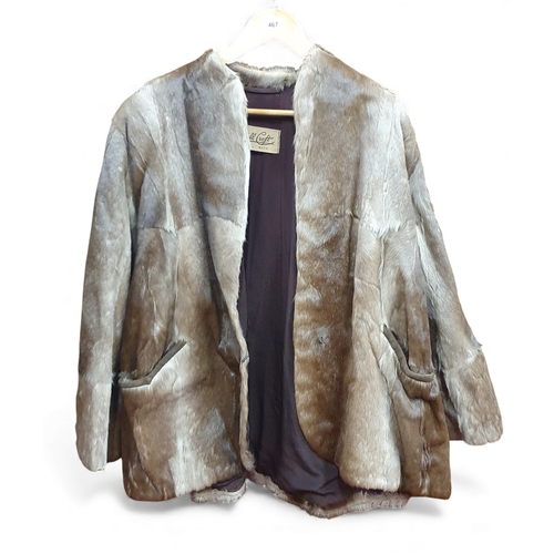 467 - A Maxwell Croft of London Deer Skin Coat.