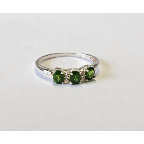 308 - A Silver and Gem set Ring.