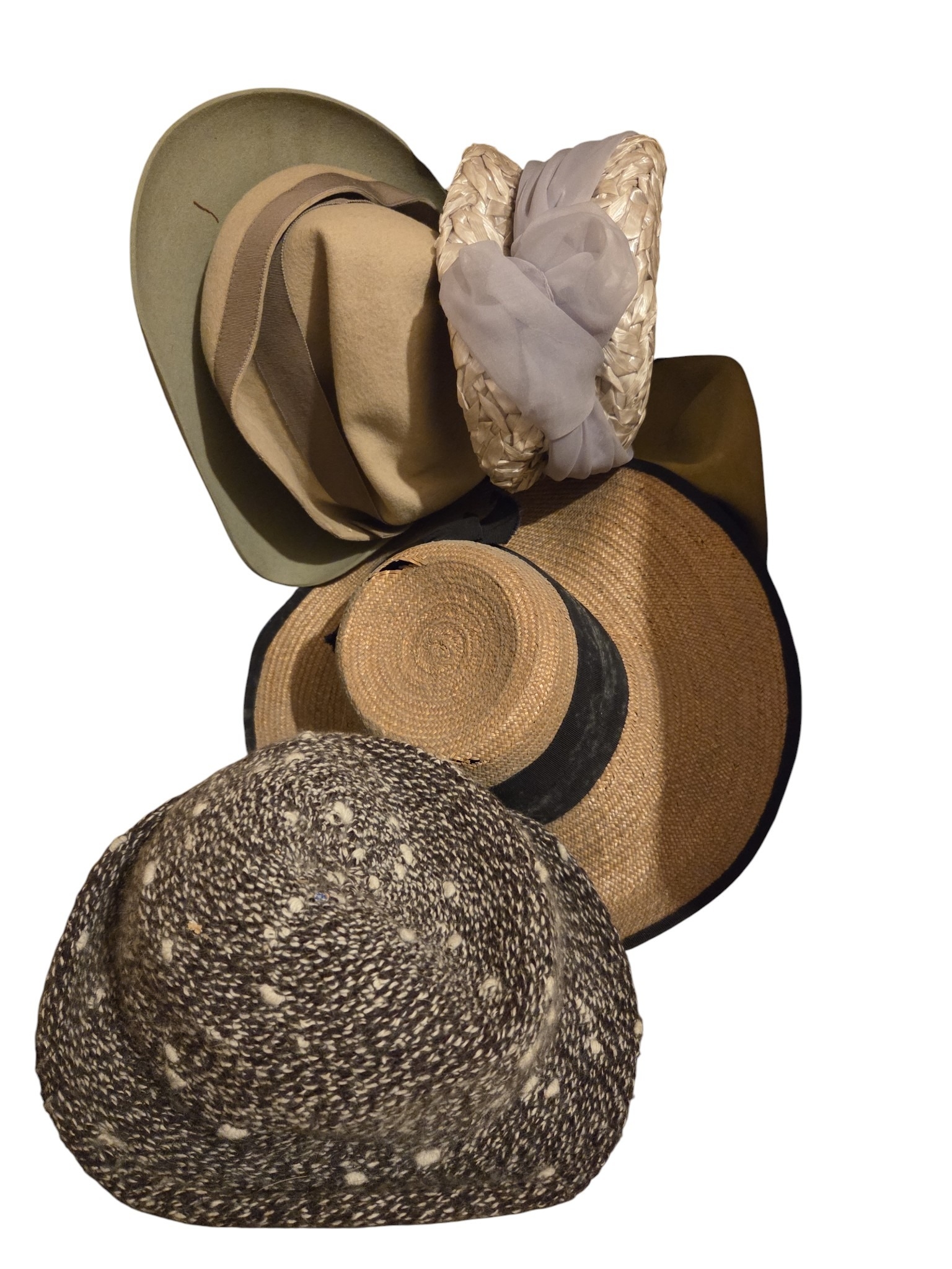 Assorted lot of Hats in two boxes.
