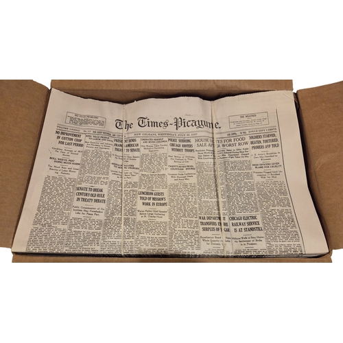 4 - Two boxes of Vintage Newspapers.