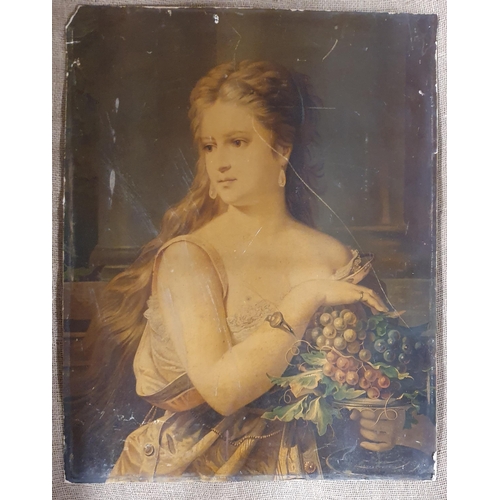 51 - A large 19th Century Coloured Engraving after Herring 'Lady Hampton'. 82cm. along with coloured Prin... 