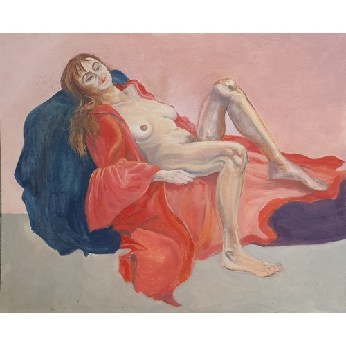 234 - J. March. A group of Oils On Board of nudes.