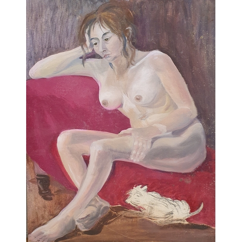 234 - J. March. A group of Oils On Board of nudes.