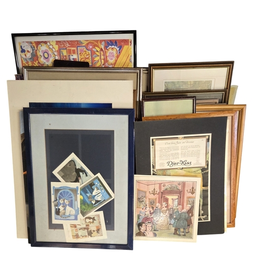 1018 - A large quantity of Pictures, Prints and Watercolours of various artists approx 40.