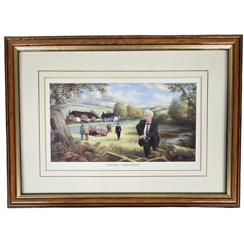 353 - A coloured Print depicting Inspector Morse (John Thaw).