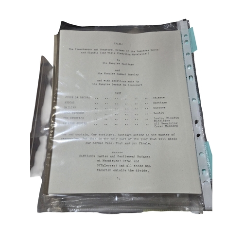 A box of what looks like Scripts the trial of the Vampires Santiago and ...