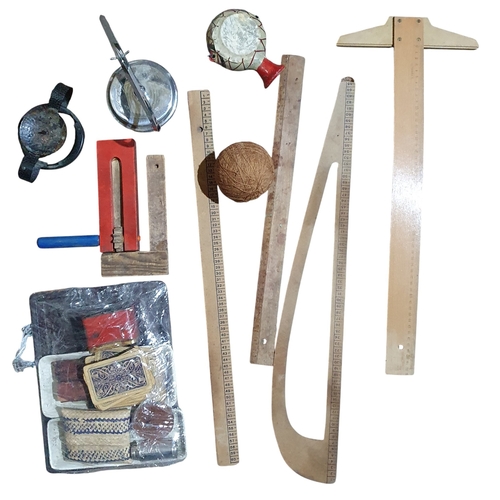 A large box of various Film Prop items.
