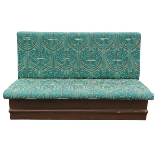 46 - A Green and Painted Bench.