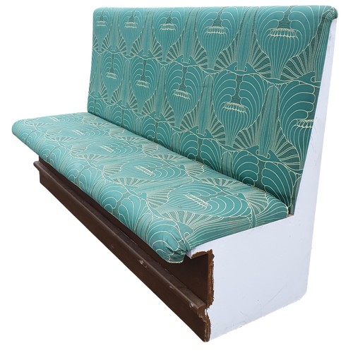 46 - A Green and Painted Bench.