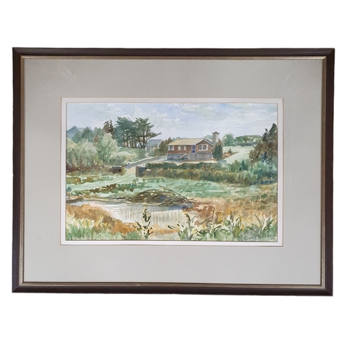 4 - A 20th Century Watercolour of Kinnehan, Doonavilla. Indistinctly signed LR. 36 54 cm approx.
