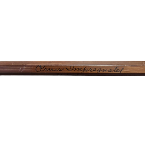 69 - An Orvis 8' two piece Impregnated split cane Rod with extra tip.