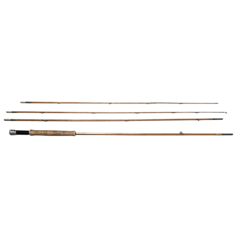 72 - Hardy “The Fairy Rod” 9.25’, three-piece plus spare tip, Palakona cane trout fly rod, No.17460C (192... 