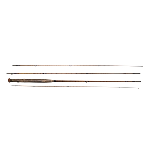 74 - A P D Malloch, Perth 10' cane Rod with extra tip and bag.
