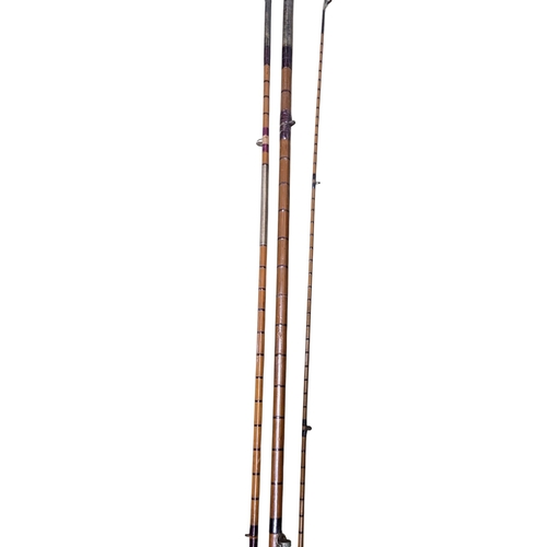 74 - A P D Malloch, Perth 10' cane Rod with extra tip and bag.
