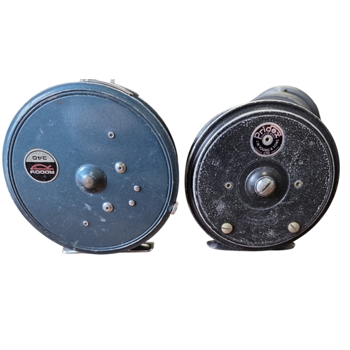 83 - Vintage Roddy 340 3 3/4'' Fly Reel along with a J W Young vintage 3 1/2'' Salmon fly reel.