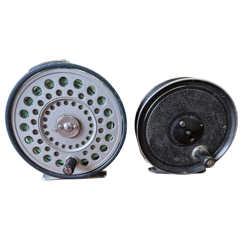 83 - Vintage Roddy 340 3 3/4'' Fly Reel along with a J W Young vintage 3 1/2'' Salmon fly reel.