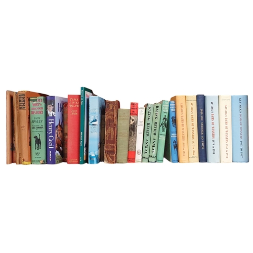 129 - A quantity of Racing and Stud Books on one shelf.