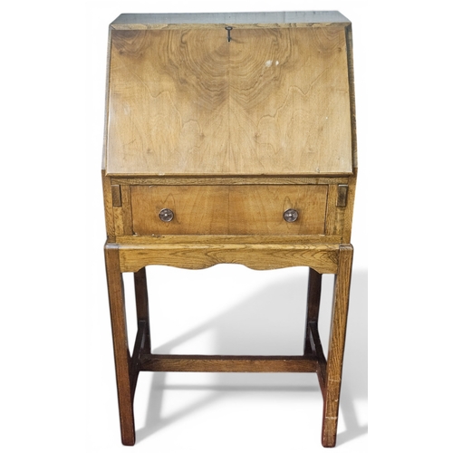 181 - An early 20th Century Walnut Bureau. W 53 x D 41 x H 102 cm approx.