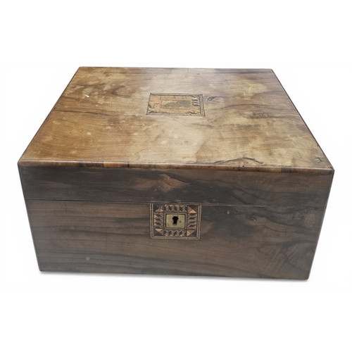 182 - Two 19th Century Writing Slopes.
W 30 x D 23 x H 15 cm approx.