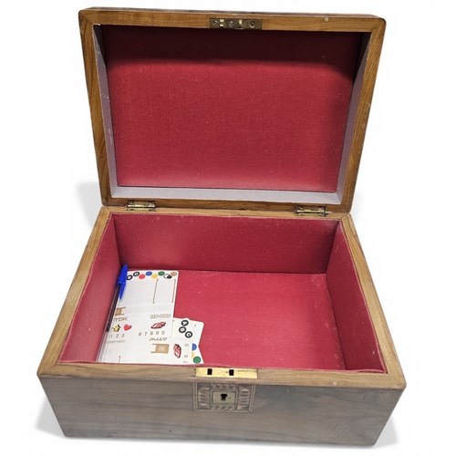 182 - Two 19th Century Writing Slopes.
W 30 x D 23 x H 15 cm approx.